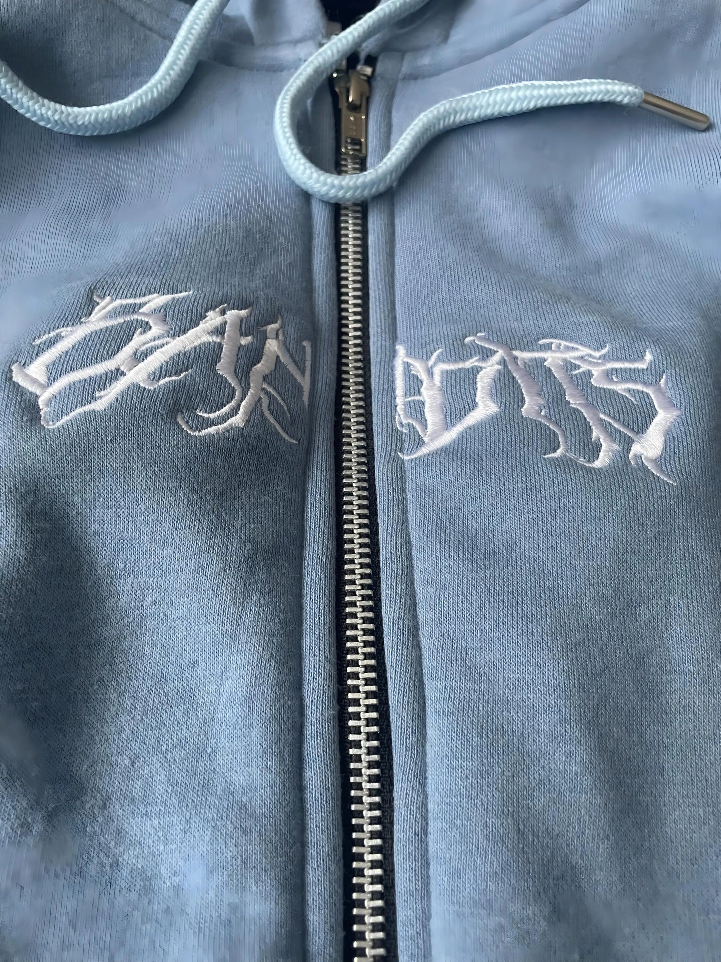Blue Zip-Up Hoodie
